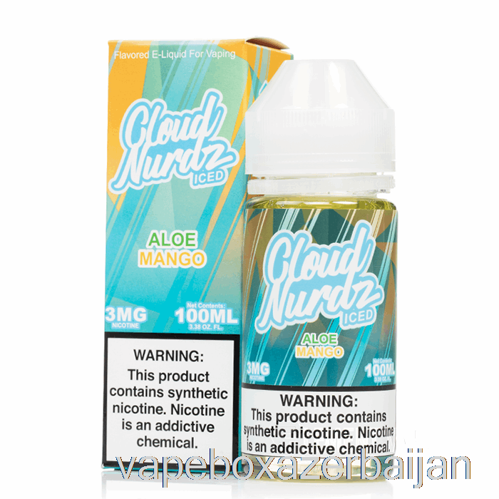 Vape Box Azerbaijan ICED Aloe Mango - Cloud Nurdz - 100mL 0mg